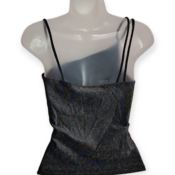 A Byer California Women's Vintage 90s Metallic Strappy Top size M - Picture 4 of 6